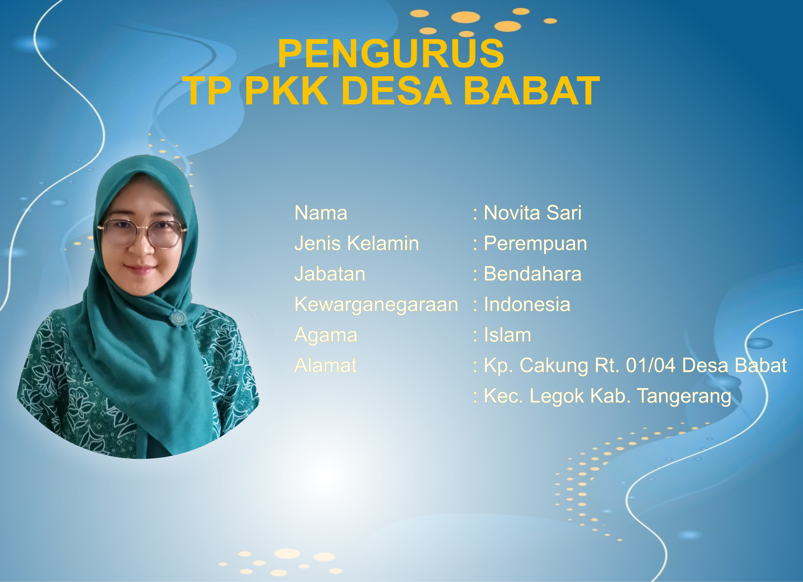 Bendahara TP PKK Desa Babat