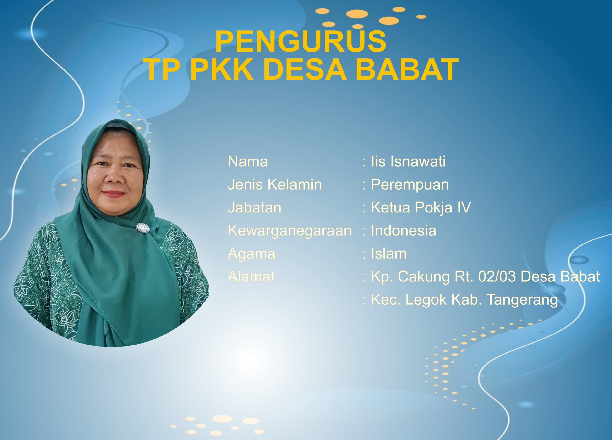 Ketua Pokja IV TP PKK Desa Babat