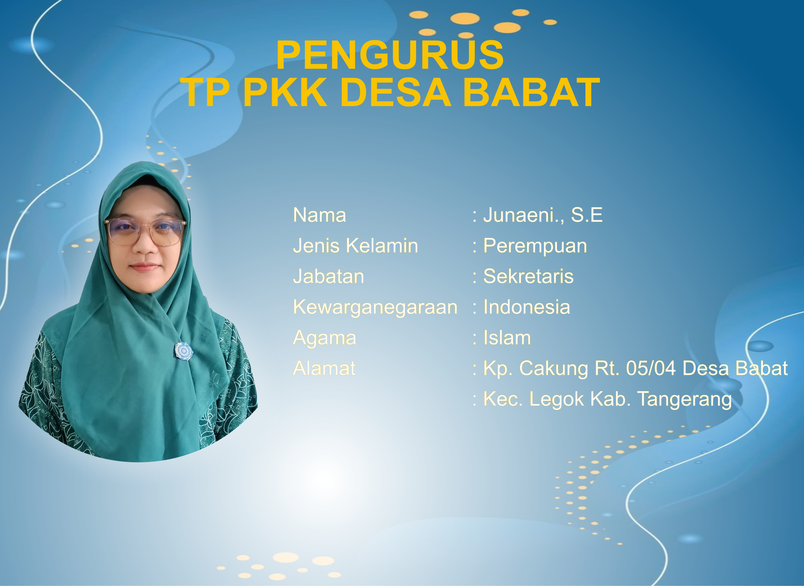 Sekretaris TP PKK Desa Babat